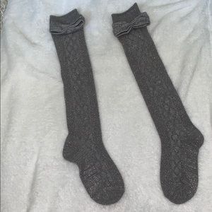 🍓Justice bow knee high socks 🍓